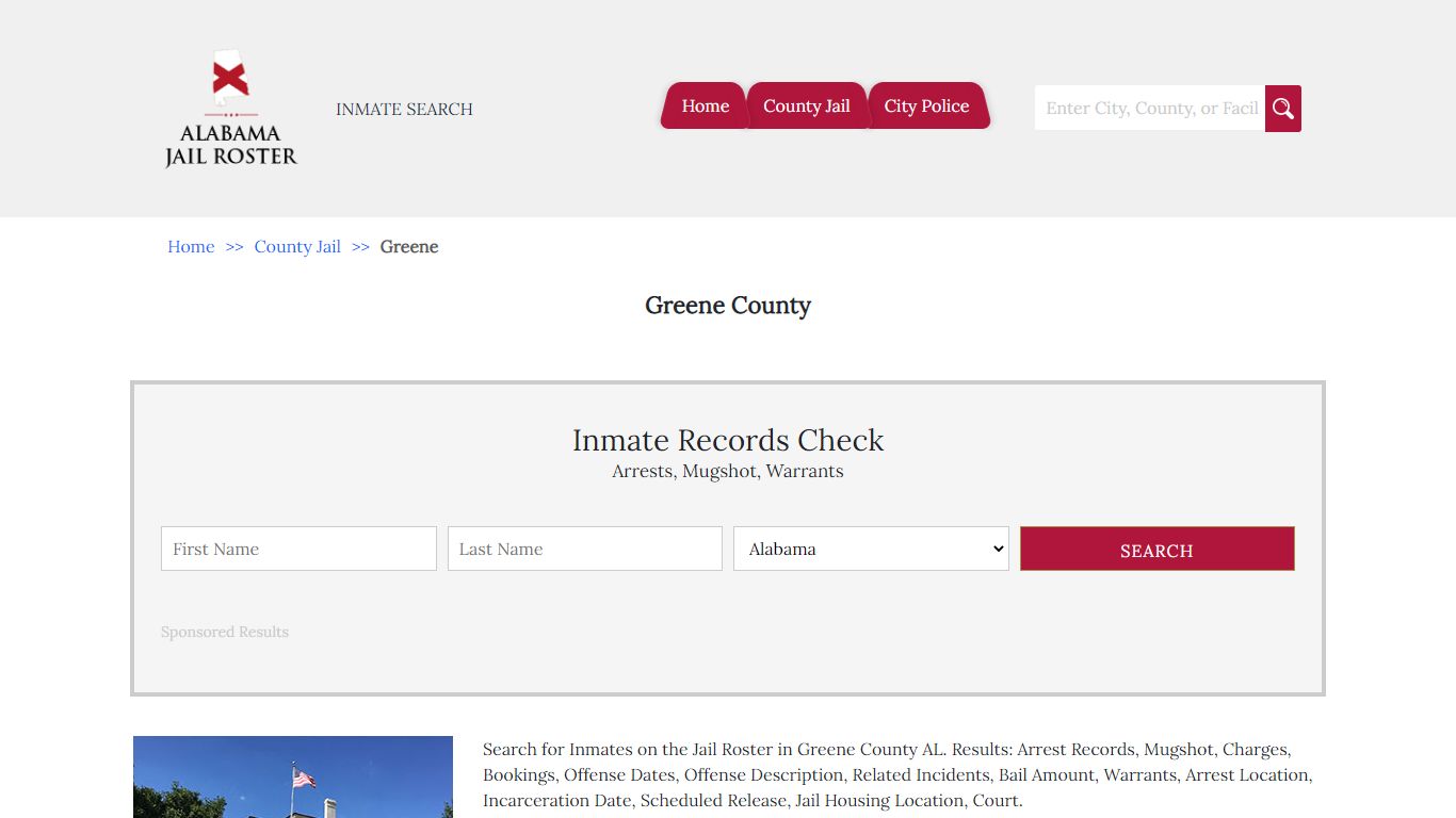 Greene County - Alabama Jail Inmate Search