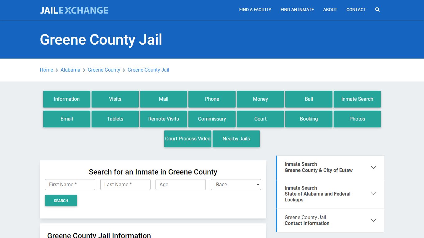 Greene County Jail Roster Lookup, AL, Inmate Search